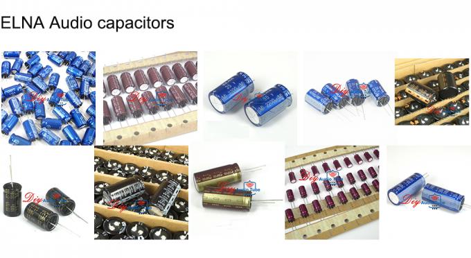 Los condensadores electrolíticos audios platean los condensadores DE ALTA FIDELIDAD de los condensadores de mica 190PF 500V DIY